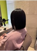 丸すぎないボブ