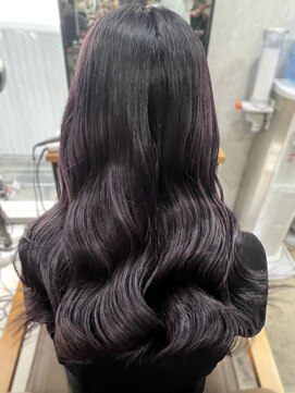 エイム(AiM) レイヤーカット ブリーチなしカラー ラベンダー 暗めカラー 20代