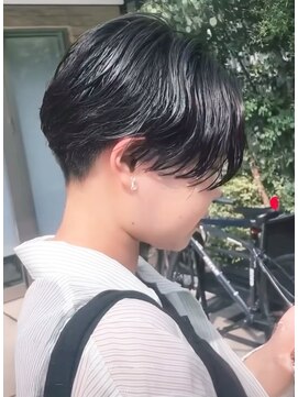 ジーナ 渋谷 表参道(JINA) 大人ショートボブ/ハンサムショート/前髪なし/30代40代50代