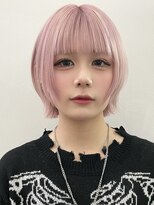 サンクマーケット 渋谷(cinq MARKET) 渋谷ブリーチダブルカラーコーラルピンクアッシュピンクベージュ