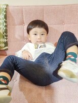 スーハ 恵比寿(SUUHA)&nbsp;キッズカット/２ブロックマッシュルームショート/子連れ歓迎