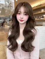 クイーン バイ ノイズ 西院(QUEEN by noism)&nbsp;ナチュラルレイヤートレンドカラー韓国風シースルーバング