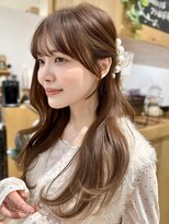 バイオレットジェム(Violet`jem)&nbsp;顔まわりカットマロンベージュレイヤーカットKA-124