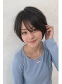 【大人可愛い丸みショート】ひし形シルエットで小顔＆絶壁解消