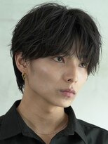 フィフス 大分(fifth)&nbsp;大分ニュアンスパーマメンズカットラウンドマッシュツーブロック