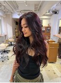 ワインレッド　海外ヘア　学芸大学