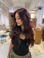 エヌ トーキョー(enu TOKYO) ワインレッド 海外ヘア 学芸大学