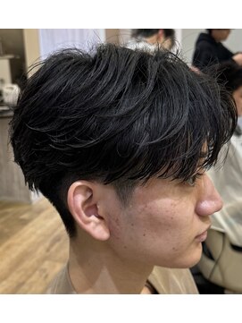 ルースト 南堀江店(ROOST) センターパート/波巻きツイストスパイラル/南堀江