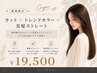 【御新規様限定】朝の準備が楽になる☆カット+トレンドカラ－+美髪ストレート
