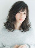 【小顔にみえる】フリンジバングミディアム