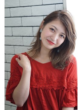 アドラーブル 長岡リップス旭岡店(adorable) チュールミディ【イルミナカラー/髪質改善】