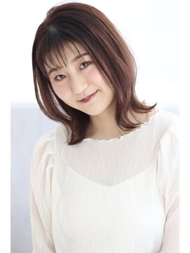 ヘアリゾート ラグーン(hair+resort lagoon) 【lagoon】大人かわいい耳かけミディボブ