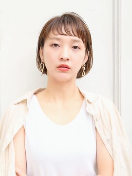 ボンドバイテトテ 三宮元町(BONDbytetote) ピンクベージュミニボブ【中谷ユウ】