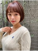 大人丸みBOB/大人可愛い/フェミニン/上品大人ショート/抜け感