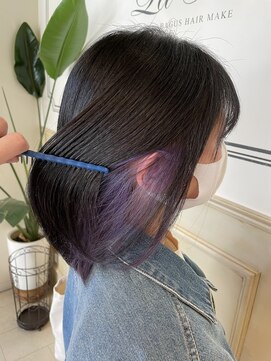ヘアーリゾートガーデンバイトロント 船橋法典店(Hair Resort Garden by Toronto) インナーカラー【船橋法典、新船橋、塚田、馬込沢】