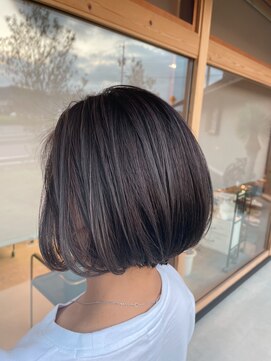 パルムヘアー(Palm hair) ハイライトボブ