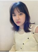 暗髪×レイヤーミディアム