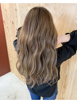 ディードットログ 大和西大寺店(D.Log) ハイライトグラデーションカラーベージュカラー　大和西大寺