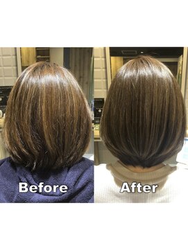 カミケンガレリア(kamiken. galleria) やわらか透明感まとまる大人上品ボブ【カミケンガレリア】