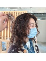 アクセヘアー 町田(acce hair)&nbsp;ミディアムくるくるウェーブパーマ