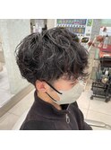 メンズカット　ミックスパーマ