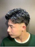 アップバングパーマ