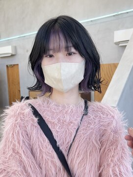 ユーラボラトリー(U LABORATORY) ラベンダーヘムライト外ハネボブ【群馬/太田】