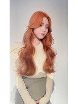 バイオレット 表参道店(Violet) オレンジカラーで韓国アイドルヘア