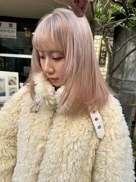 ネルケ 立川(nelke) フェイスレイヤーニュアンスボブ_ミディアムカット_20代30代