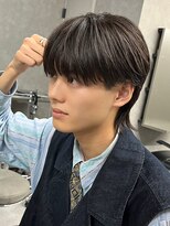 エルマーク 心斎橋(L-MARK)&nbsp;黒髪マッシュナチュラルマッシュメンズヘア韓国ツーブロック