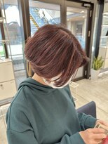 ステアケース 武蔵小杉店(stair:case)&nbsp;大人かわいいハイライトピンクベージュハンサムショート