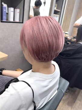 リベストバイジェービー 稲毛(li best. byjb) デザインカラー/レイヤーカット/ウェットヘア/オリーブベージュ