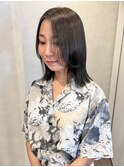 透明感カラー オリーブグレー