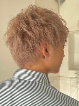 カムジーヘッドカミノウラ(COMEGHEAD KAMINOURA) メンズカットマッシュショートスパイキーショートハイトーン