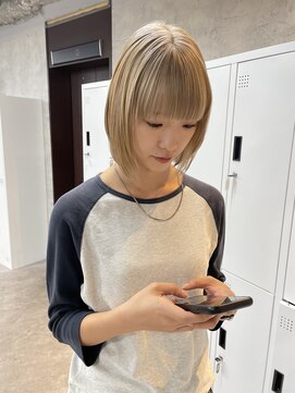 リミットバイアフィナー 大宮店(limit by Afinar) ブロンドヘアー/ケアブリーチ/レイヤーボブ