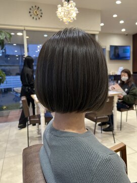 フォルテ 藤枝エピ店 透明感カラーとボブ/静岡/藤枝/フォルテ/epi/エピ/髪質改善/縮毛