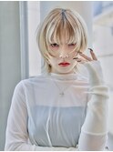 ウルフカット/ハイトーンカラー/フレンチカジュアル/センター北