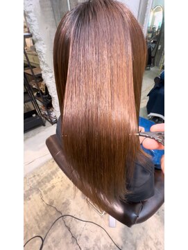 ヘアーラボ ハチ(HAIR LABO HACHI) ミディアム×酸性ストレート