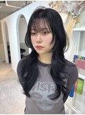 髪質改善＊ロングレイヤーミニウルフ韓国ハッシュカット＊美髪