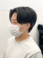 エルマーク 堺東(L-MARK)&nbsp;センターパートニュアンスパーマ韓国カルマパーマメンズサロン