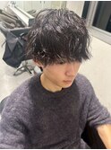 波巻きツイストスパイラルパーマ/フェザーパーマ/眉毛/メンズ
