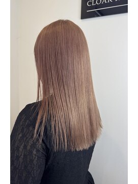 アレクサンドル オブ カラーズ トヤマ(ALEXANDRE OF COLORS TOYAMA) 色落ちでミルクティーになるピンクベージュ