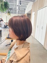 グランデュール 東静岡池田店(GRANDEUR)&nbsp;東静岡ショートボブくびれショートイルミナカラー顔周りレイヤー