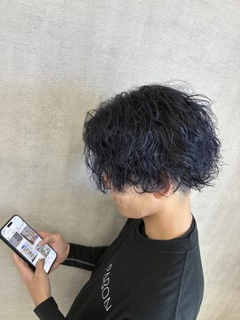 トリコ(ToricO) ツイストスパイラル　ブルーブラック　波巻きスパイラル