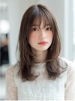 ダル 渋谷/表参道(DAL.)&nbsp;顔周りカットハッシュカットダークブラウンワンホンレイヤー韓国