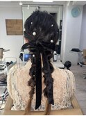 編みおろし 結婚式 ヘアセット 所沢
