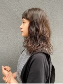 ロングウェーブ/レイヤーパーマ/ショートバングロング