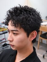 フィフス 渋谷(fifth)&nbsp;渋谷ルーズショートパーマ短髪アクティブショートビジネスヘア