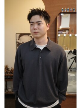 エディ(Edy) メンズスパイキーショート刈り上げジェットモヒカン眉毛カット