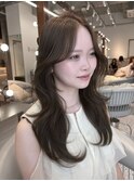 ブリーチなしチェリーブラウン髪質改善縮毛矯正酸性ストレート